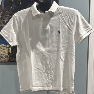 Ralph Lauren White Classic Fit Polo Shirt